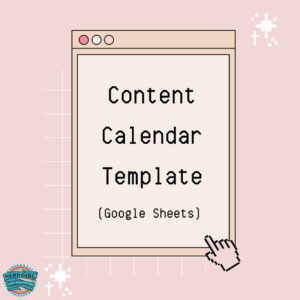 Content Calendar Template Product Image (Google Sheets)