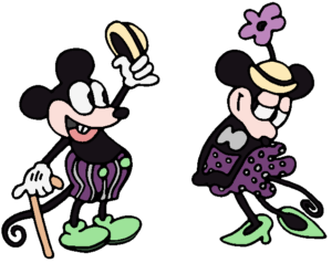 Mickey and Minnie from title card color