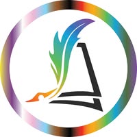 Colorful logo for Rainbow Romance Writers